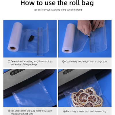 11 اینچ X 50 اینچ Food Saver Vacuum Sealer Bags Rolls Roll Bags 2counts for Homeless