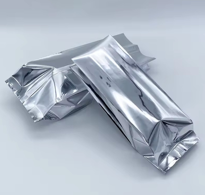 فولیک آلومینیوم نقره ای درخشان لایه بندی شده مهر گرمای عقب مهر و موم جانبی Gusset بسته بندی مواد غذایی کیسه دانه قهوه کیسه