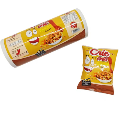 بسته بندی چاپی پلاستیکی کیسه لایه گرم غذای میان وعده کیسه BOPP PET آلومینیوم CPP PE سیب سیب زمینی بسته بندی فیلم رول
