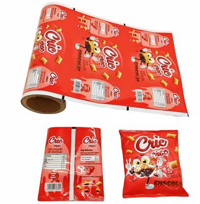 بسته بندی چاپی پلاستیکی کیسه لایه گرم غذای میان وعده کیسه BOPP PET آلومینیوم CPP PE سیب سیب زمینی بسته بندی فیلم رول