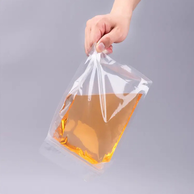 سفارشی تخت پایین هشت طرف مهر و موم شفاف شفاف Zip Lock میوه خشک مواد غذایی برنج بسته بندی پلاستیکی
