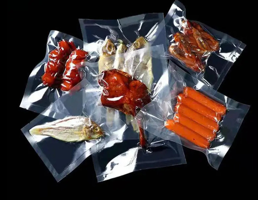 بسته بندی خلاء 20x30 PA PE چاپی بیوتراژ پذیر بسته بندی خلاء مواد غذایی پلاستیکی بسته بندی خلاء