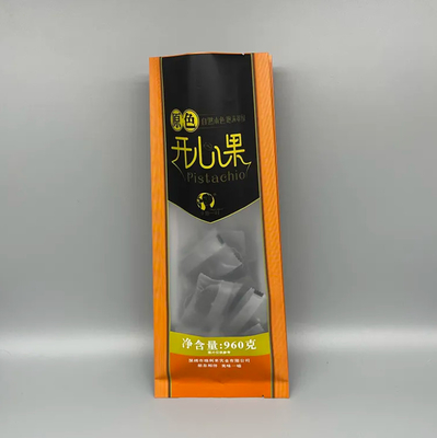 بسته بندی سفارشی مهر پشتی پاکت صاف طرف Gusset Quad مهر ایستاده غذا آجیل میان وعده شیرینی هشت طرف مهر شفاف کیسه پلاستیکی