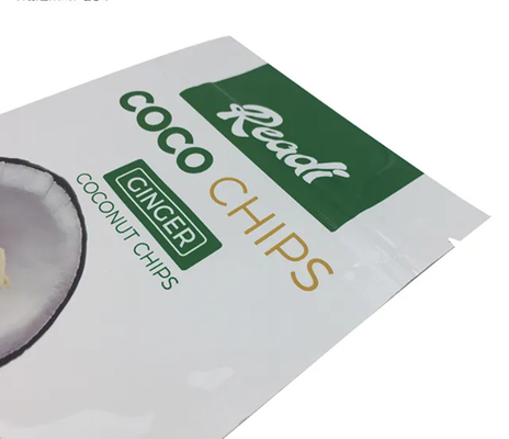 Custom Printed Heat Seal Three Side Sealed Zipper Plastic Food Grade Pouch Zip Lock Bag