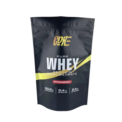 Popular Customized Resealable Foil Standing Up Zip Pouch For Whey Protein Powder