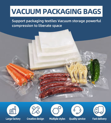 Nylon Retort Pouch Transparent Vacuum Plastic Bag Packaging Food Vacuum Sealer Bags Heat Seal Storage Freezer Bags For Meat
