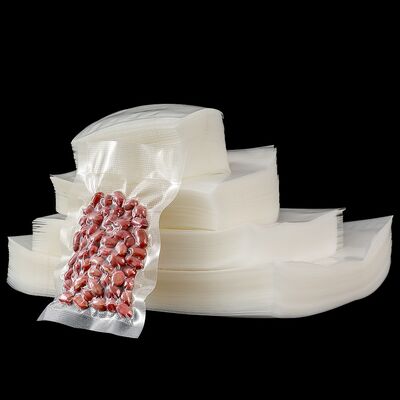 کیسه های پلاستیکی فیلم پلی استر شفاف و بدون BPA، درجه غذایی، کیسه های وکیوم، با سطح چاپ گراوری، برای بسته بندی گوشت