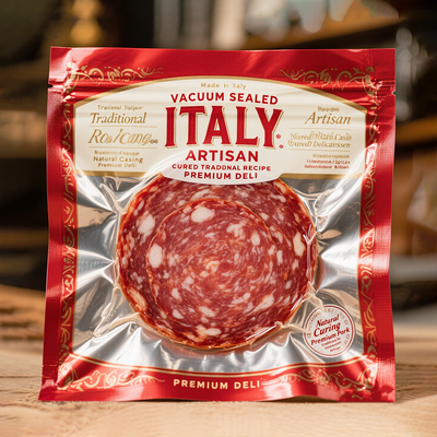 Customized Logo 3 Side Sealing Plastic Packaging Food Storage Mylar Vacuum Sealed Bags Fish Food Packaging Vacuum Bag With Logo