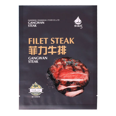 کیسه بسته بندی مواد غذایی سیاه 500 گرم 200 گرم با زیپ برای گوشت