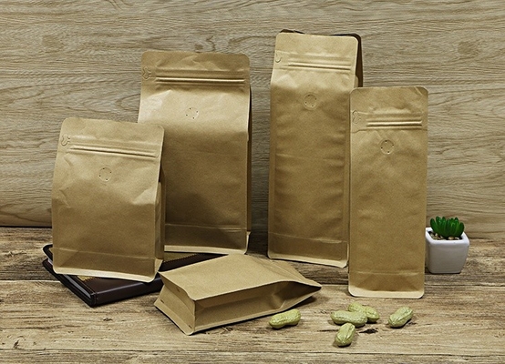 کیسه های زیپ دار ایستاده فویل قابل استفاده مجدد برای بسته بندی مواد غذایی فله خشک پودر چای