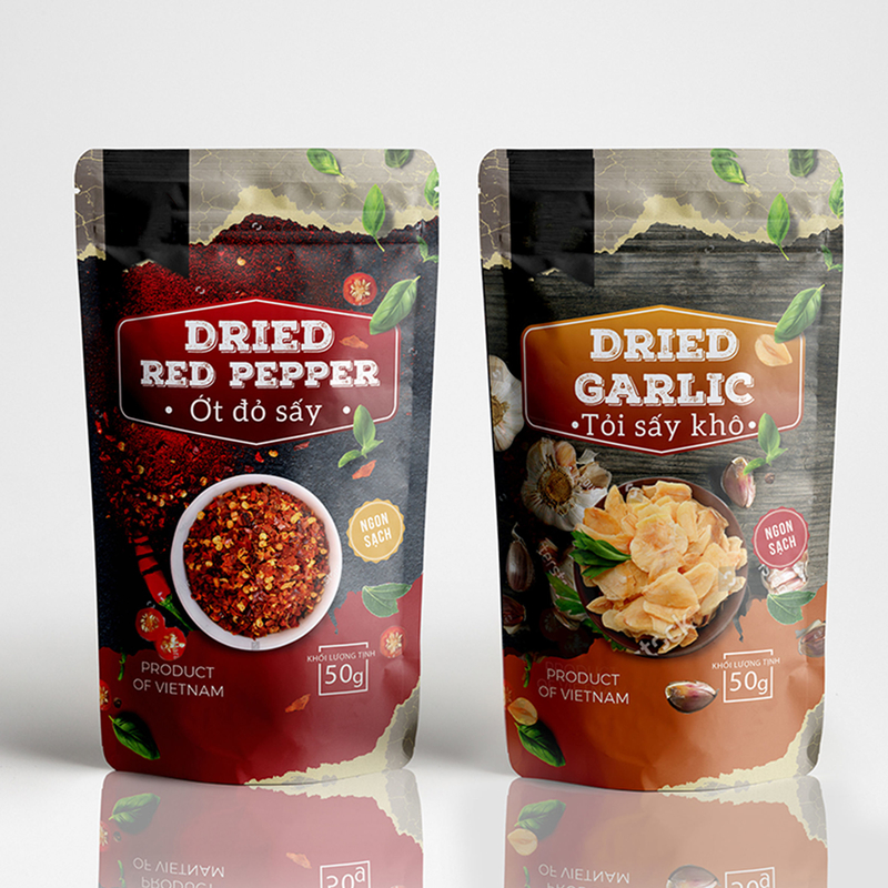 کیسه بسته بندی ادویه جات کیسه بسته بندی پلاستیکی ادویه جات بابریکا کیسه بسته بندی مواد غذایی بسته بندی مهر و موم شده زپ