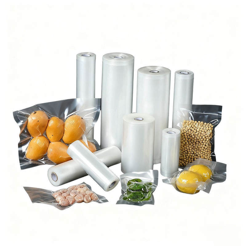 Custom Printed Wholesale Transparent Nylon Vacuum Bag One Side Clear Pouch For Meat Or Vegetables