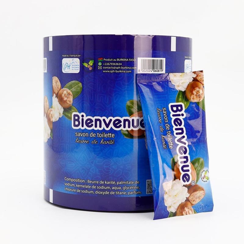 فروش داغ فیلم رول پلاستیکی لمینت شده سفارشی چاپ شده با درجه غذایی بسته بندی انعطاف پذیر برای بسته بندی صابون